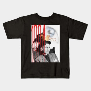 George Orwell Collage Portrait Kids T-Shirt